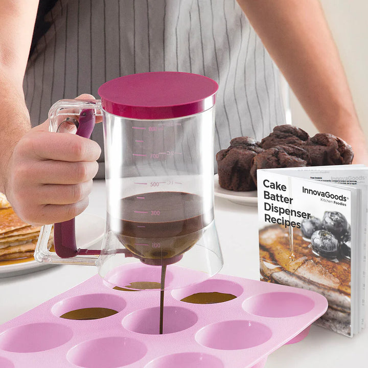 KAKESMØRDISPENSER MED OPPSKRIFTSBOKS INNOVAGOODS