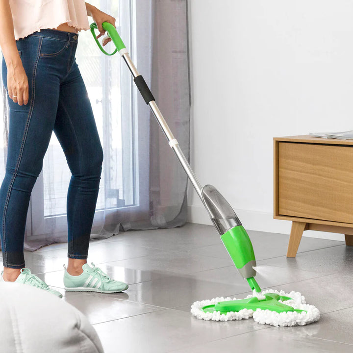 TREDOBBELT STØVMOPP MED SPRAY TRIMOPPY INNOVAGOODS