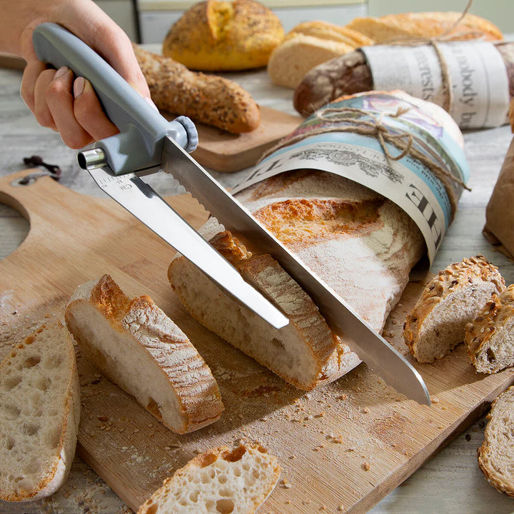 BRØDKNIV MED JUSTERBAR SKJÆREGUIDE KUTWAY INNOVAGOODS