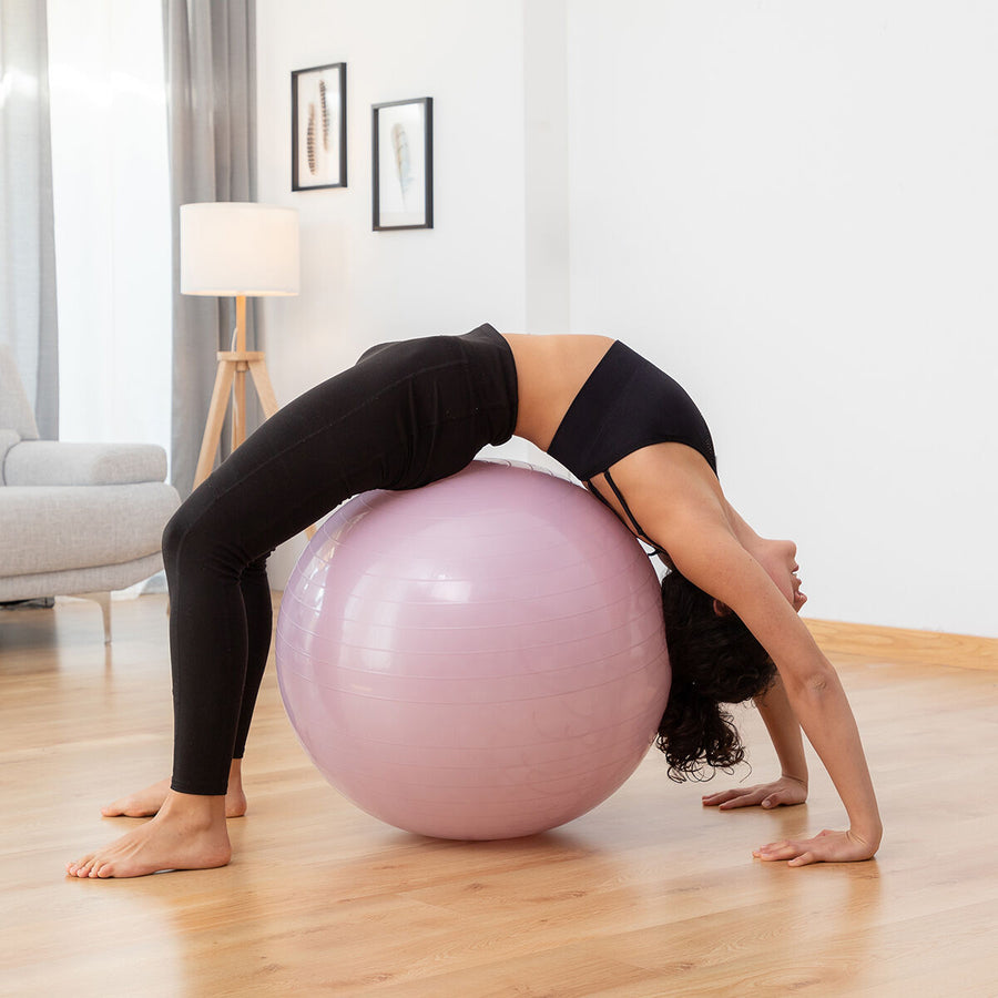 Yogaboll med stabilitetsring och motståndsband Ashtanball InnovaGoods
