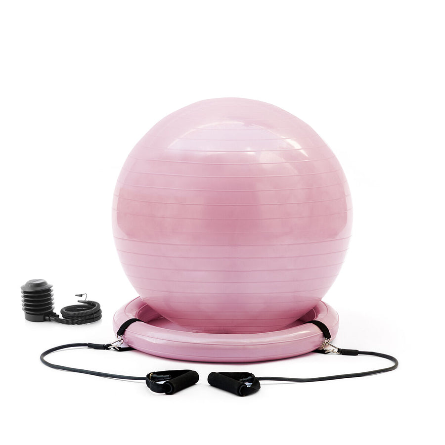 Yogaboll med stabilitetsring och motståndsband Ashtanball InnovaGoods